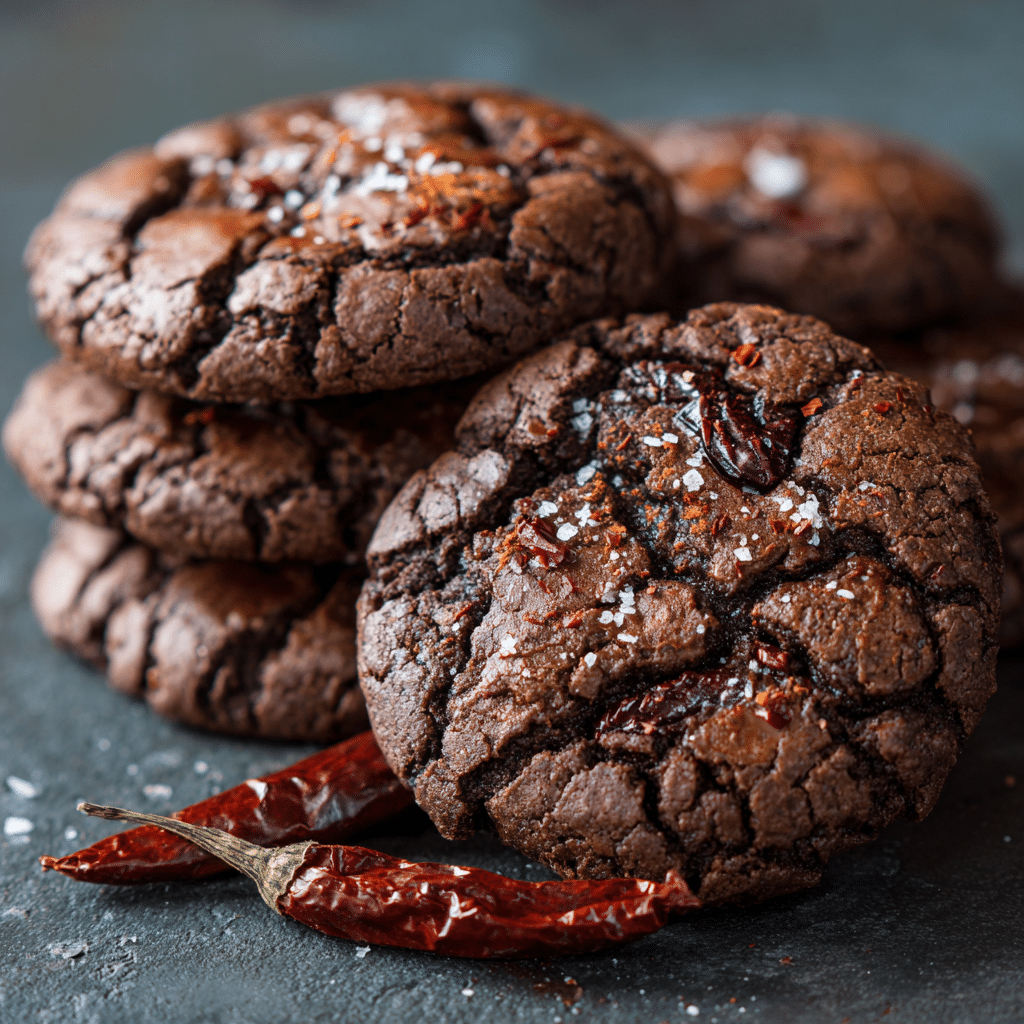 Spicy Chocolate Chili Cookies Recipe - Recipe Image