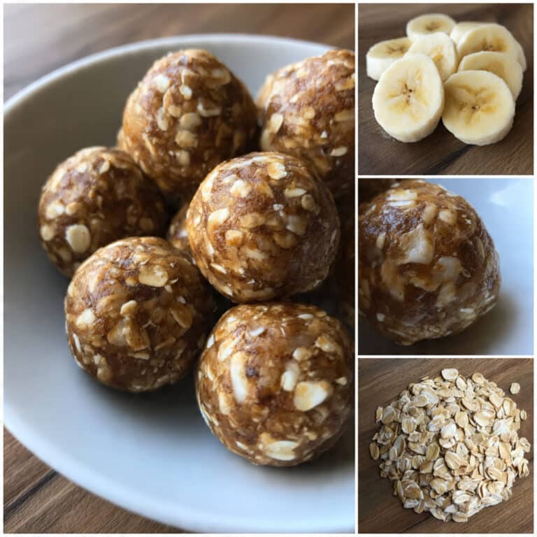 Banana Oat Energy Bites (No Bake) Recipe