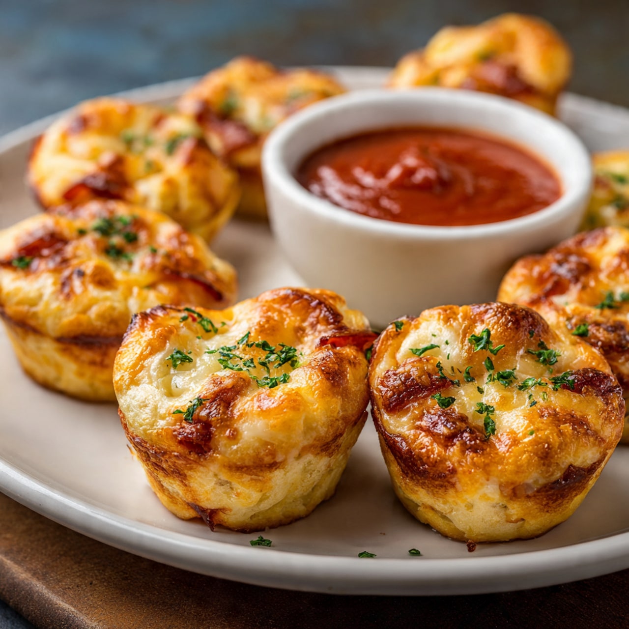 Mini Cheese Pizza Muffins Recipe - Recipe Image