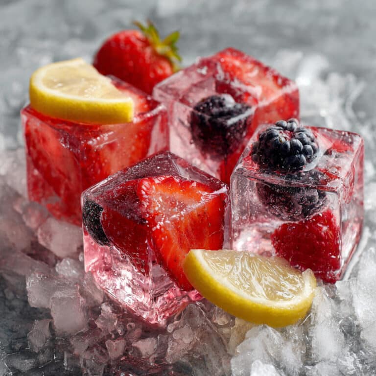 Berry Lemonade Ice Cubes Drink Recipe