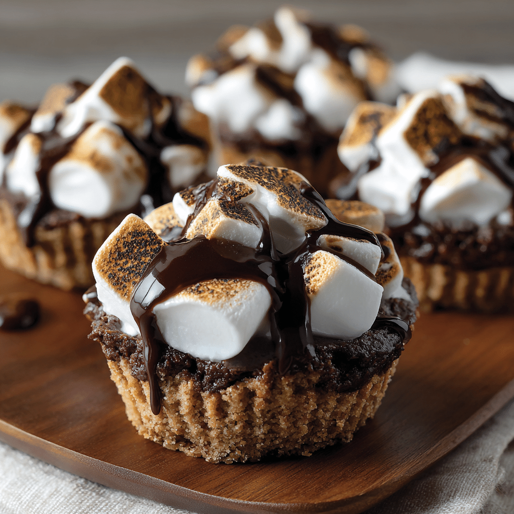 S’mores Brownie Cups Recipe