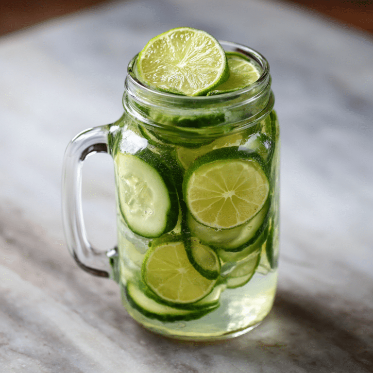 Cucumber Lime Detox Water Recipe