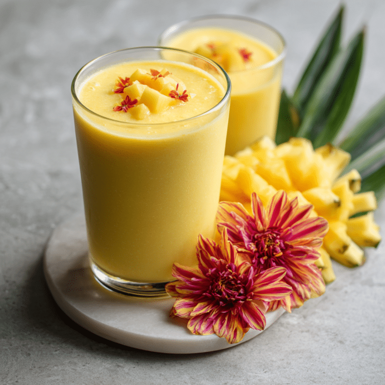 Tropical Mango Pineapple Smoothie Recipe