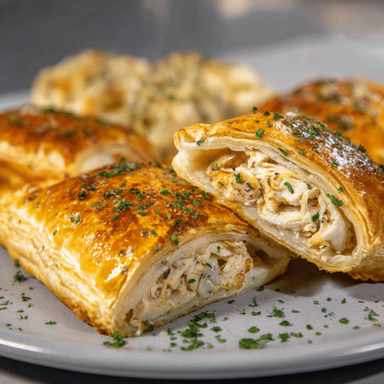 Chicken Puff Pastry Pockets Recipe