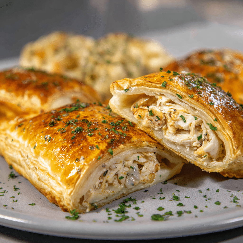 Chicken Puff Pastry Pockets Recipe