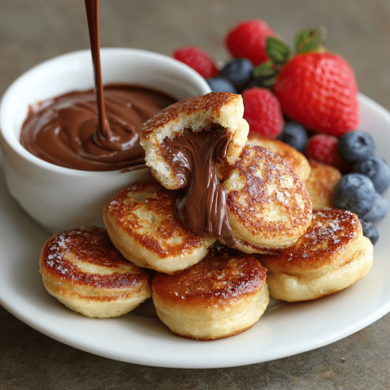 Nutella Stuffed Pancake Bites Recipe