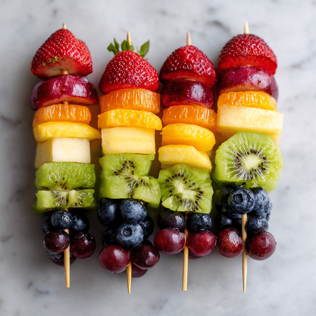 Rainbow Fruit Skewers Recipe