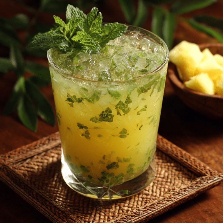 Pineapple Mint Cooler Recipe