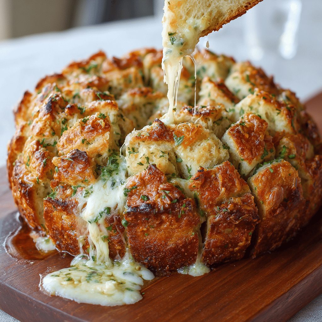 Cheesy Garlic Pull-Apart Bread Recipe