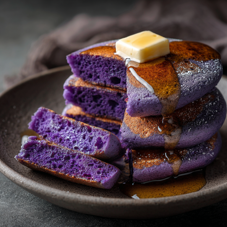 Ube Mochi Pancakes Recipe