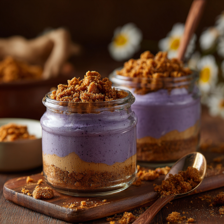 Ube Biscoff Dessert Cups Recipe