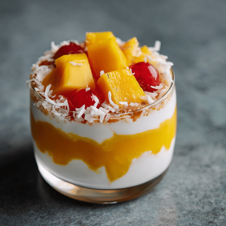 Mango Coconut Fruit Parfait Recipe