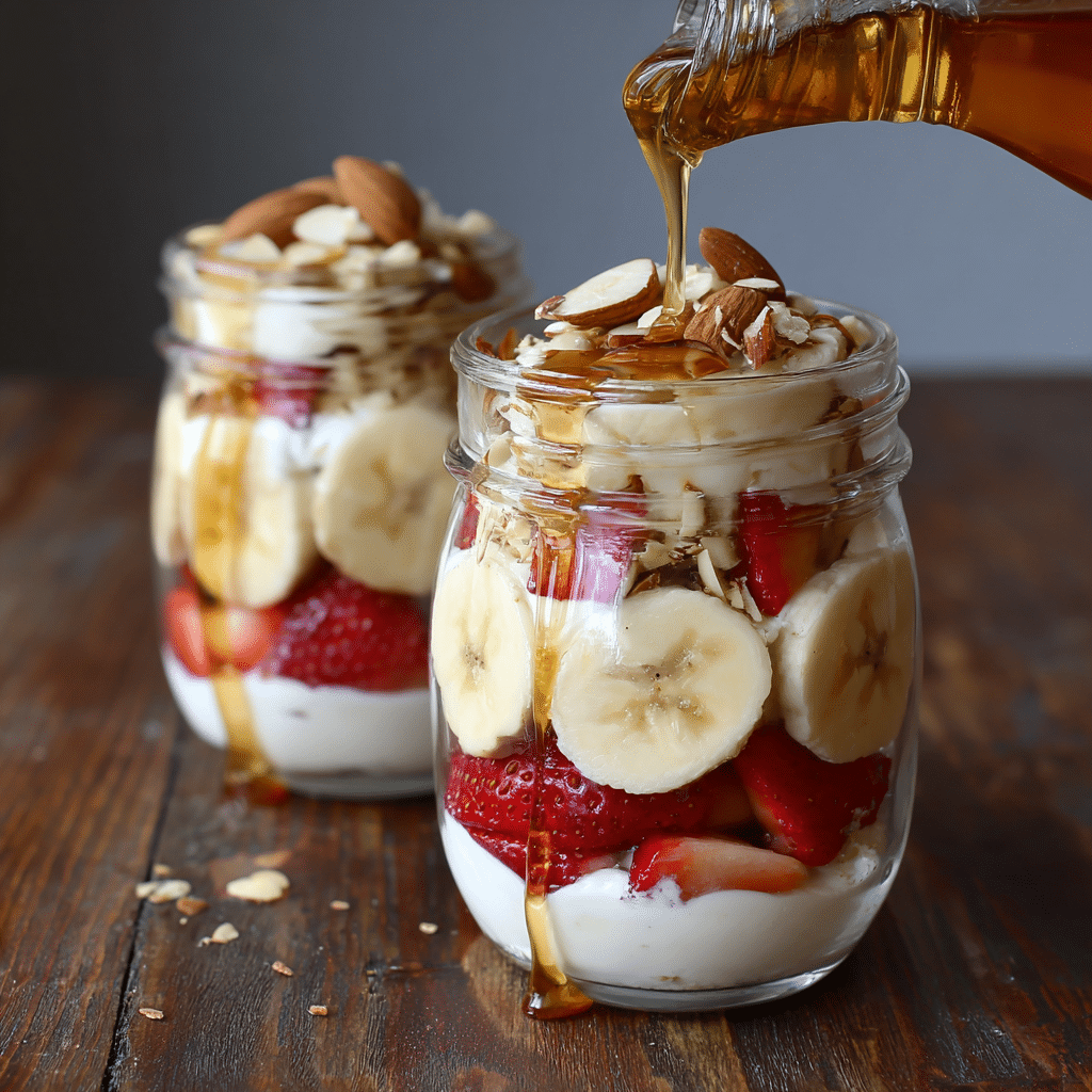 Vanilla Almond Banana Parfaits Recipe
