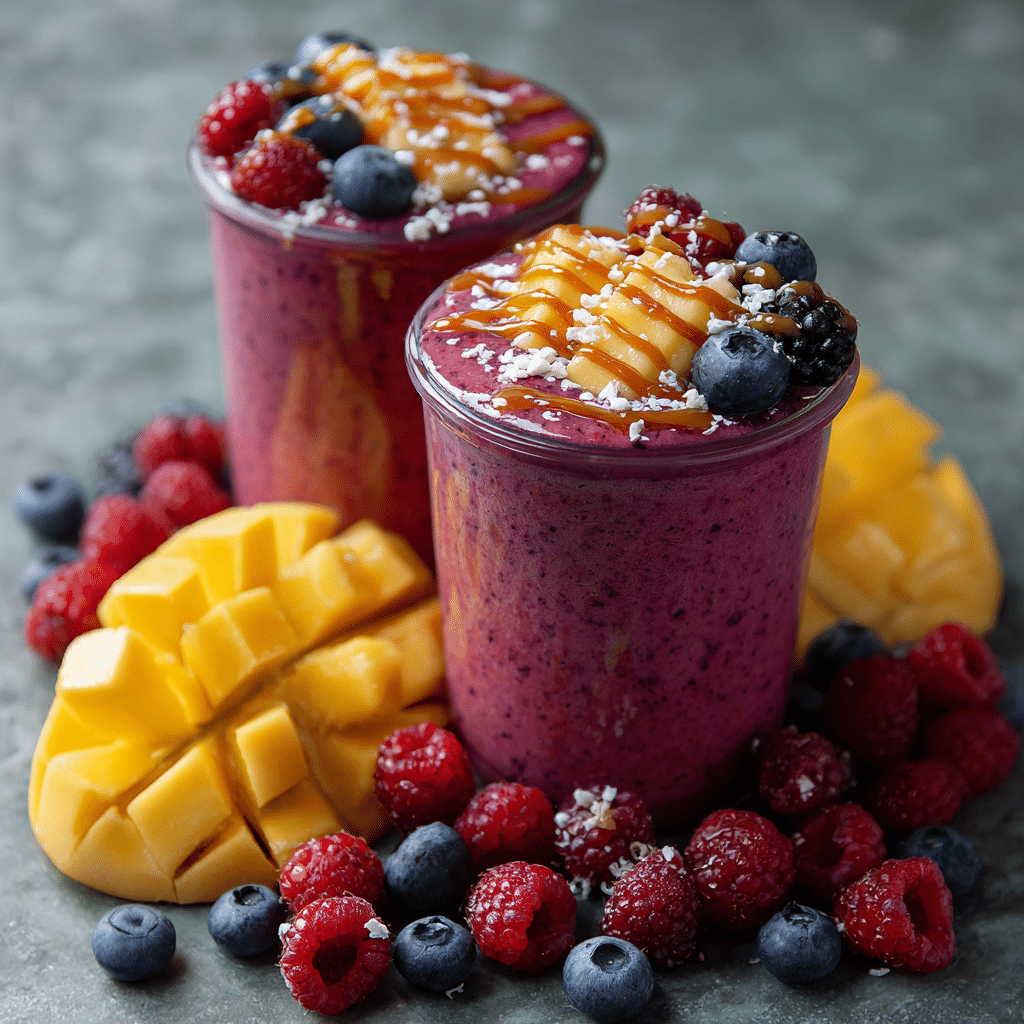 Mango Berry Smoothie Cups Recipe - Recipe Image
