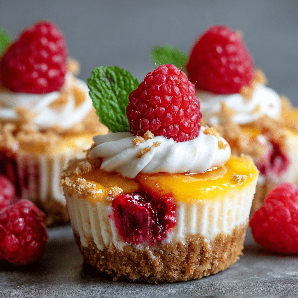 Peach Raspberry Cheesecake Cups Recipe