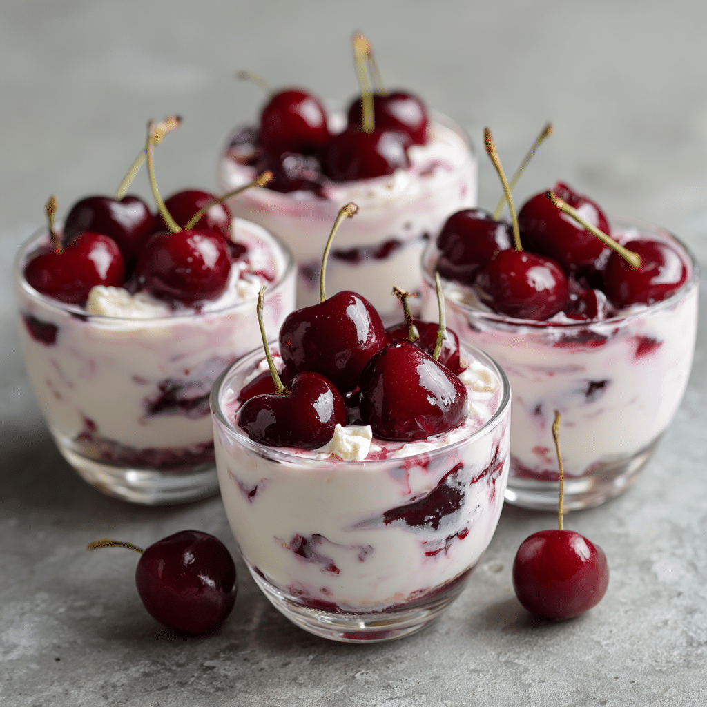 Cherry Vanilla Yogurt Cups Recipe - Recipe Image