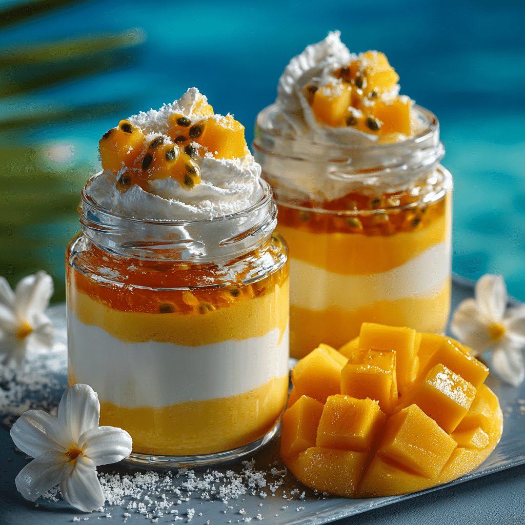 Mango Passion Fruit Dessert Jars Recipe