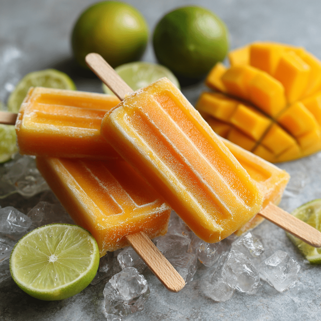 Mango Lime Ice Pops Recipe