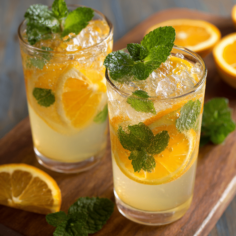 Orange Lemon Mint Spritzer Recipe