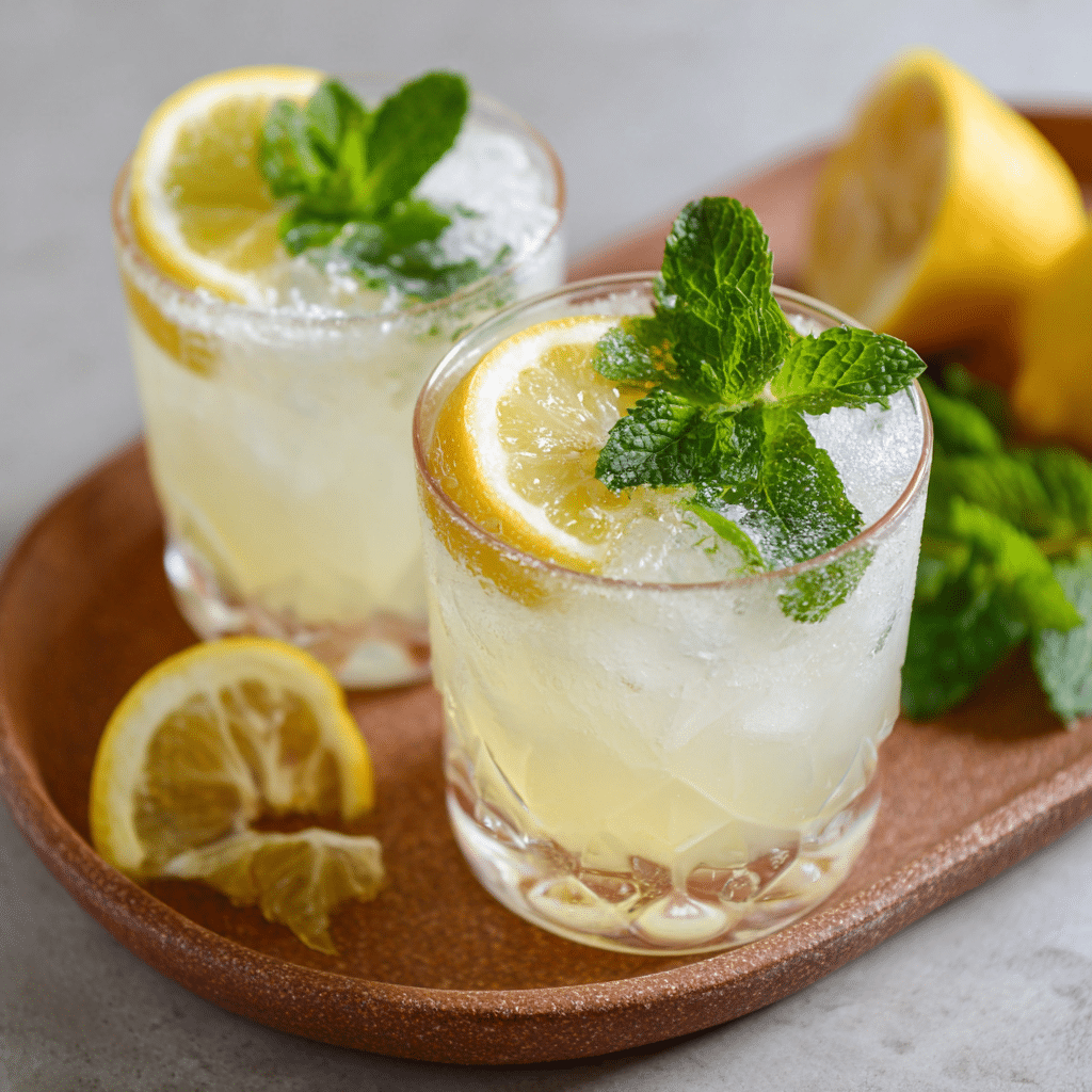 Lemon Mint Coconut Refresher Recipe - Recipe Image