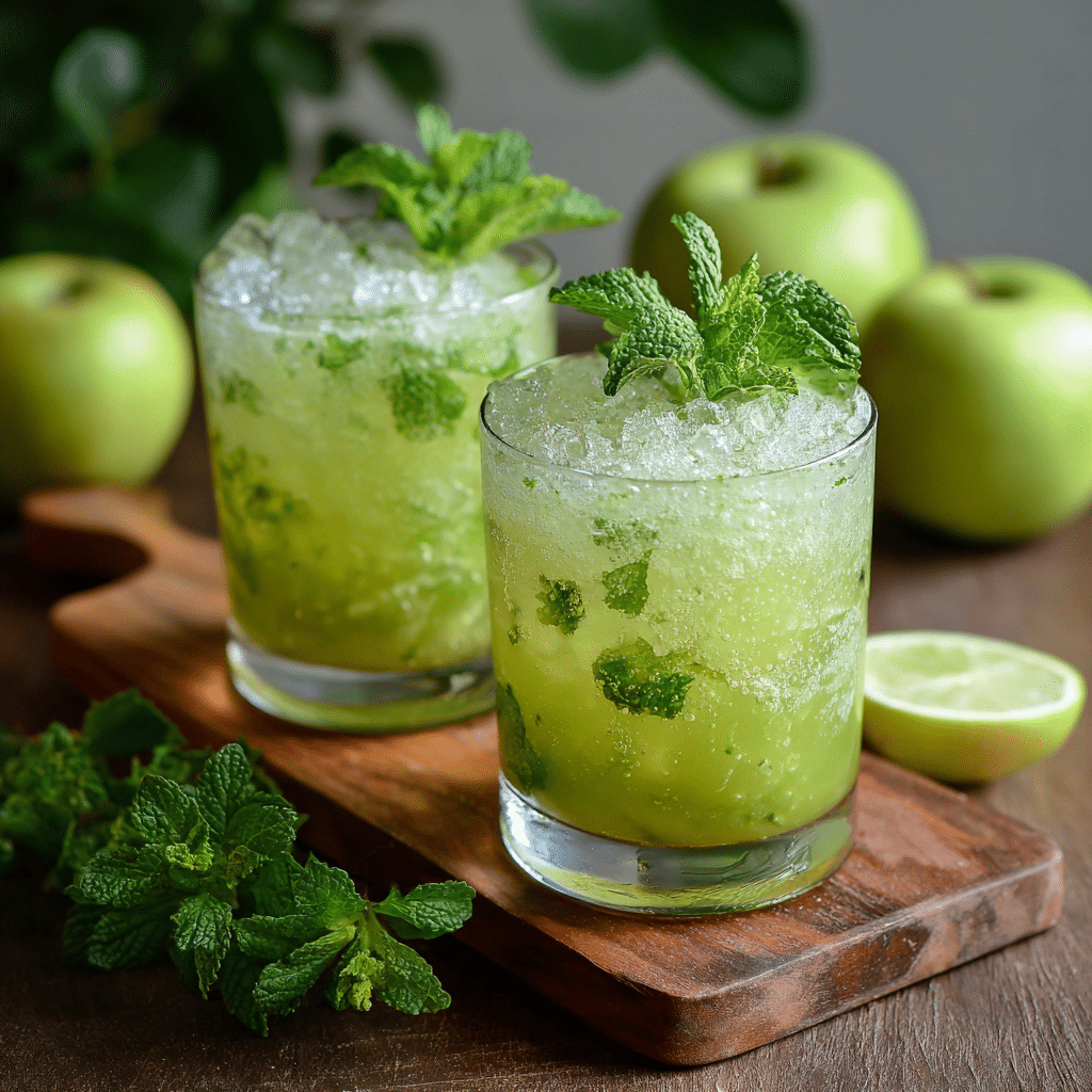 Green Apple Lemon Mint Cooler Recipe - Recipe Image