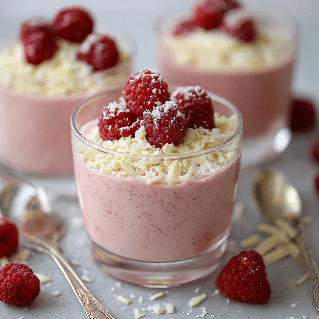Raspberry White Chocolate Mousse Recipe - Recipe Image