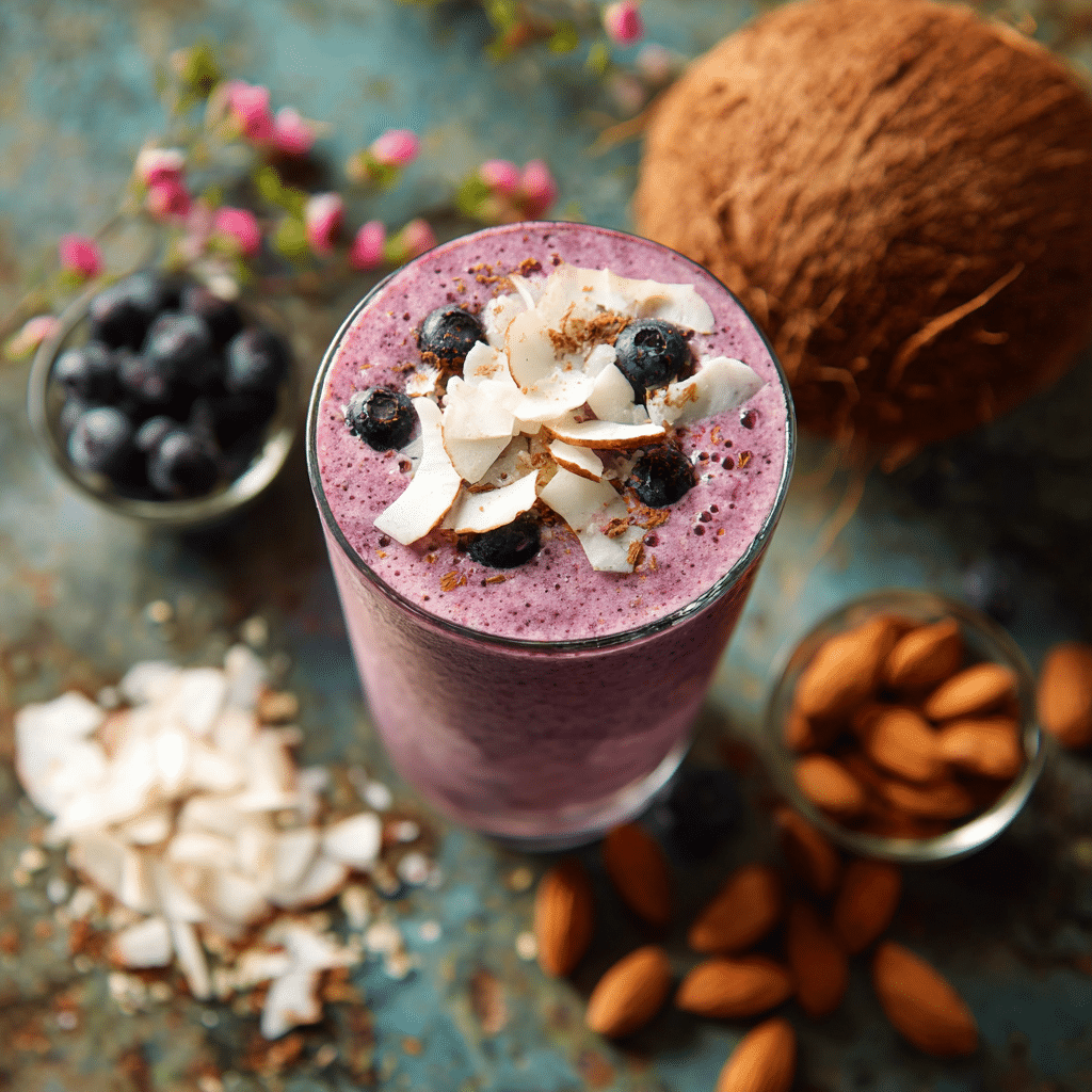 Berry Coconut Smoothie Recipe - Recipe Image