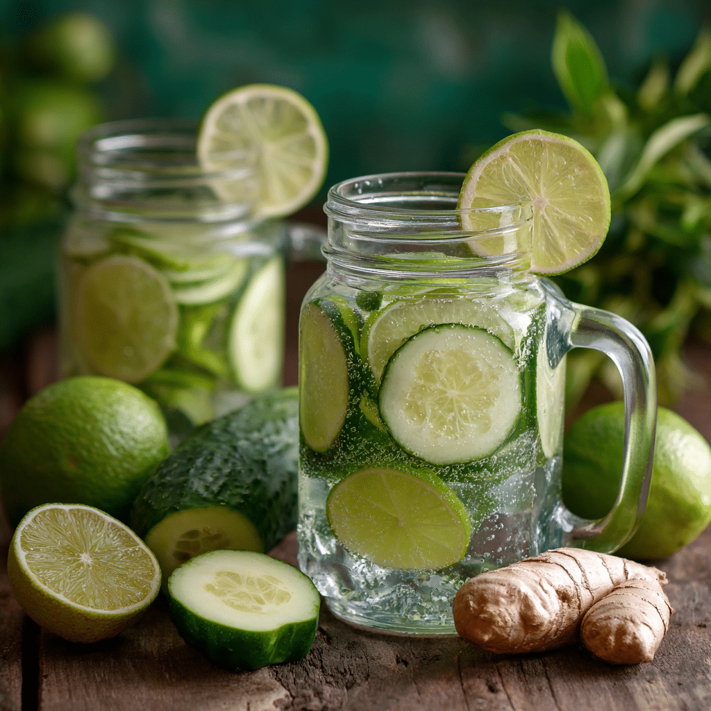 Cucumber Lime Detox Water Recipe - Recipe Image