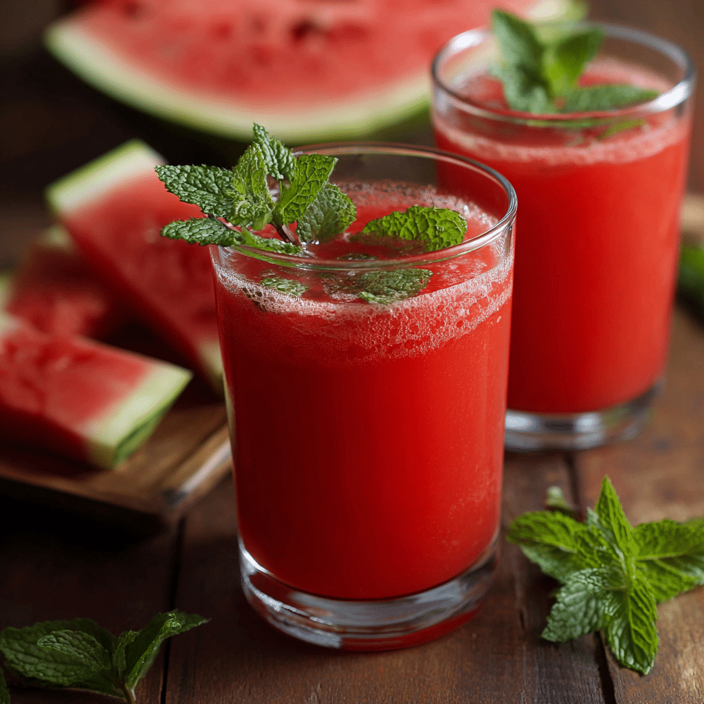Watermelon Mint Juice Recipe - Recipe Image