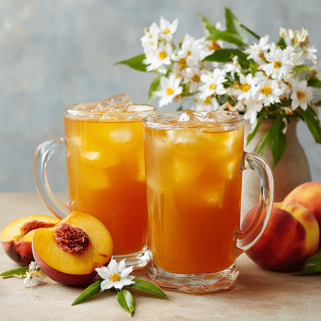 Peach Iced Tea Recipe - Recipe Image