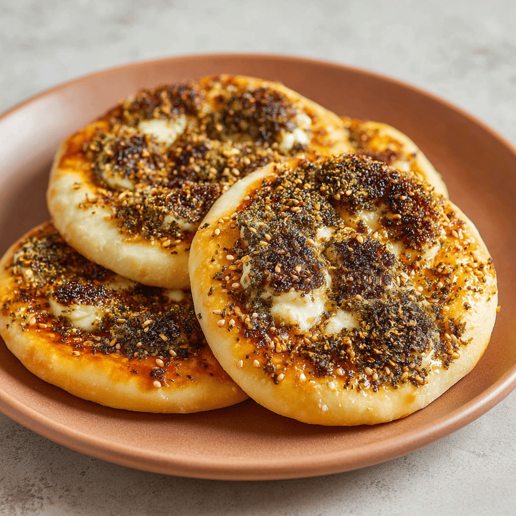 Mini Za’atar Cheese Manakish Recipe - Recipe Image