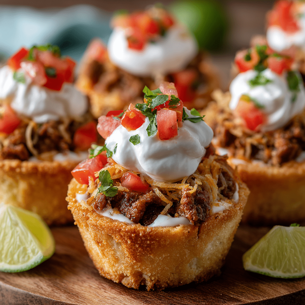 Mini Taco Dessert Cups Recipe - Recipe Image