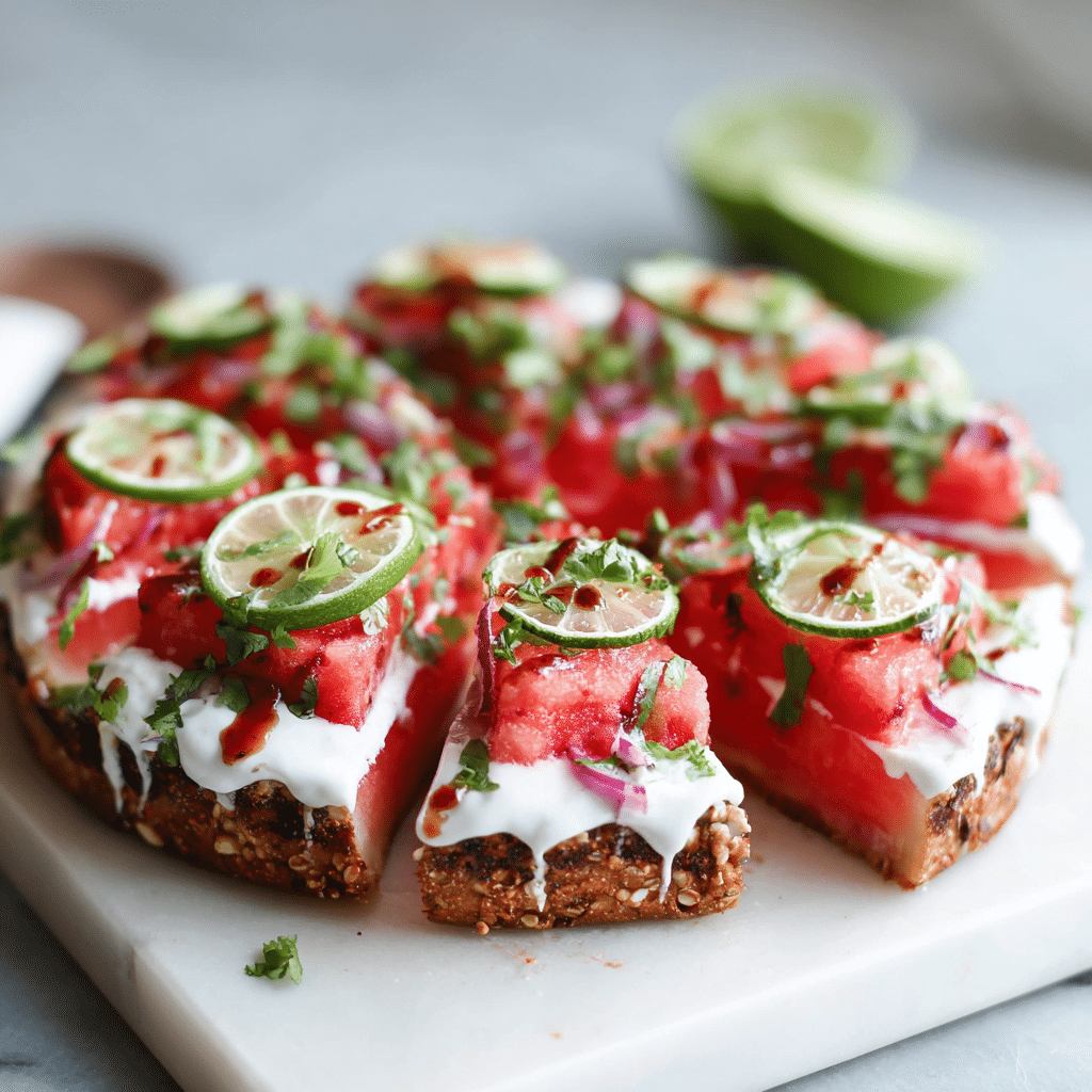Watermelon Pizza Recipe - Recipe Image
