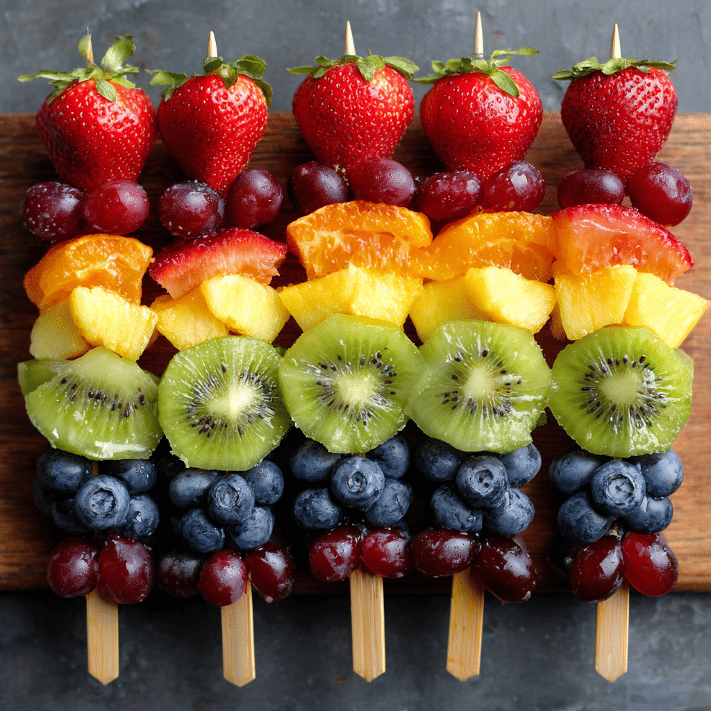 Rainbow Fruit Skewers Recipe - Recipe Image