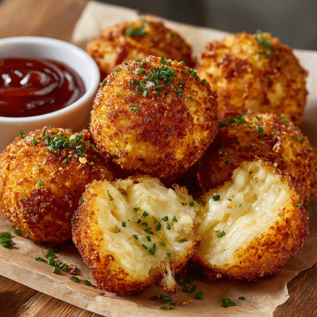 Crispy Potato Cheese Balls Recipe - Recipe Image