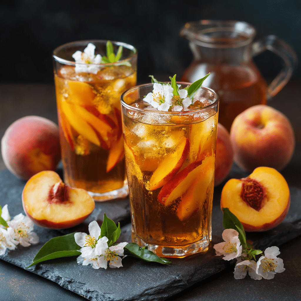 Peach Iced Tea Recipe - Recipe Image