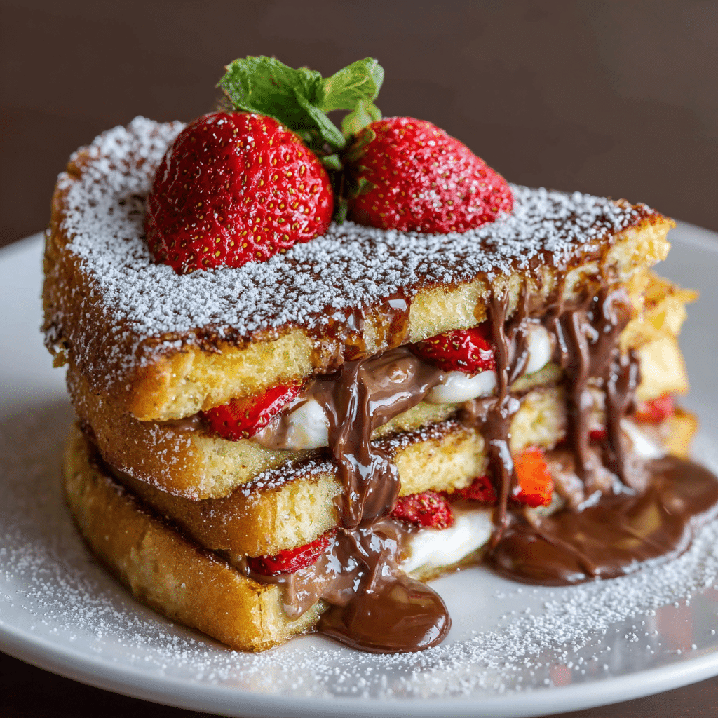 Nutella Stuffed French Toast Recipe - Recipe Image