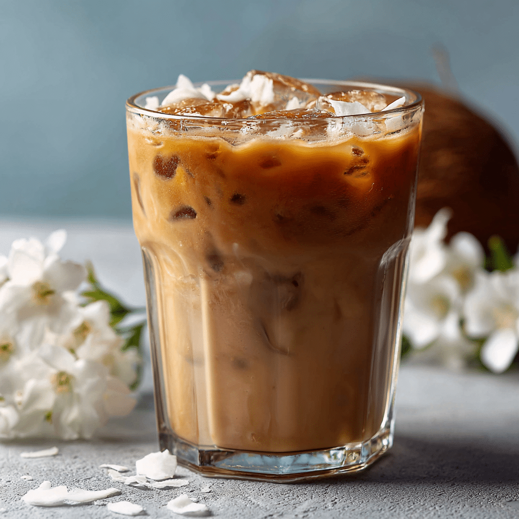 Iced Coconut Coffee Recipe - Recipe Image