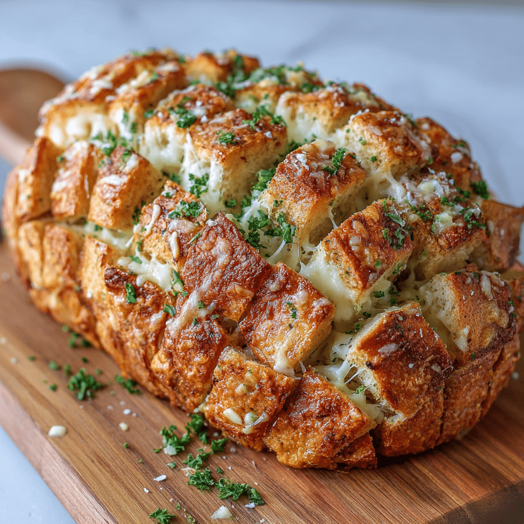 Cheesy Garlic Pull-Apart Bread Recipe - Recipe Image