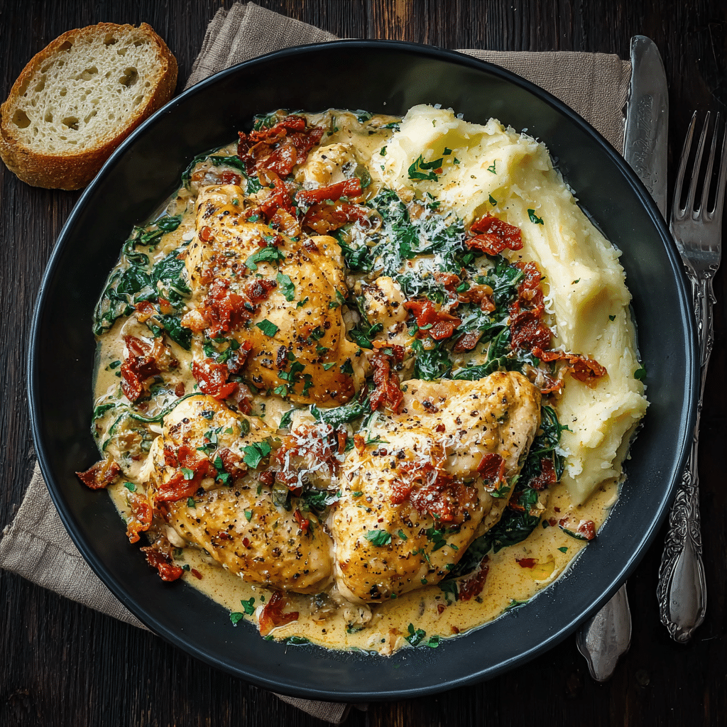 Creamy Tuscan Chicken Recipe - Recipe Image