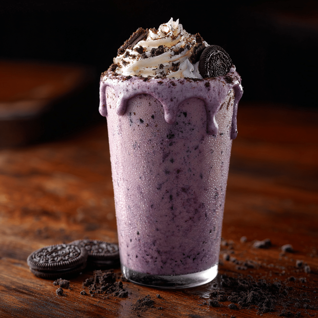 Ube Oreo Milkshake Recipe - Recipe Image