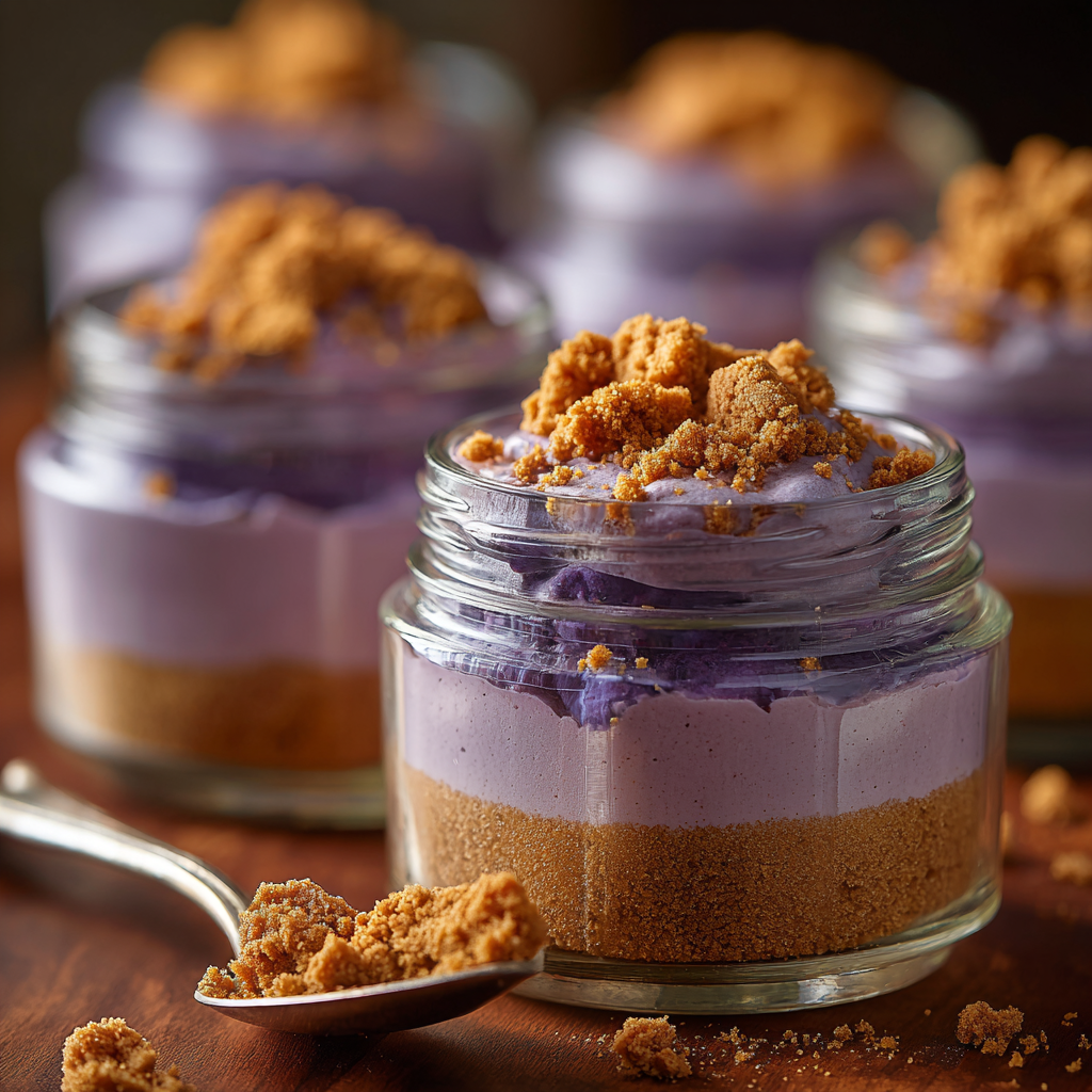 Ube Biscoff Dessert Cups Recipe - Recipe Image