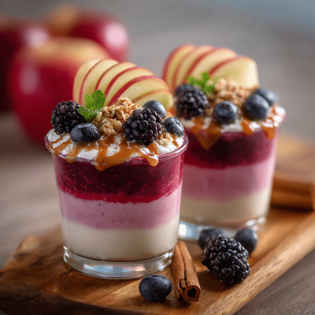 Apple Berry Yogurt Cups Recipe - Recipe Image