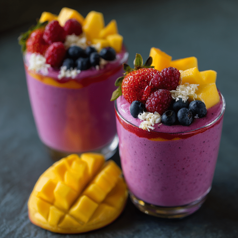 Mango Berry Smoothie Cups Recipe