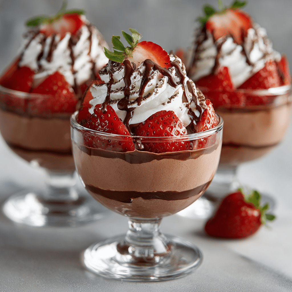 Nutella Strawberry Mousse Cups Recipe - Recipe Image