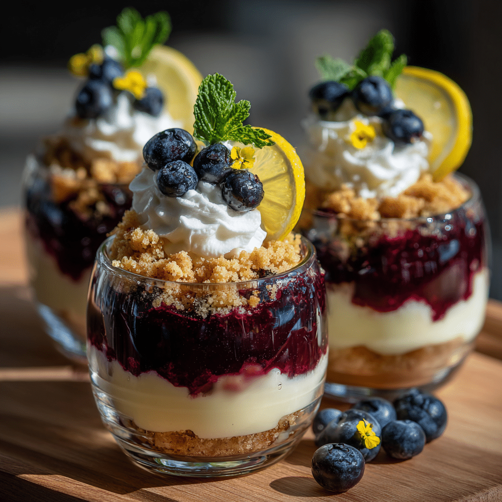 Blueberry Lemon Crumble Cups Recipe - Recipe Image