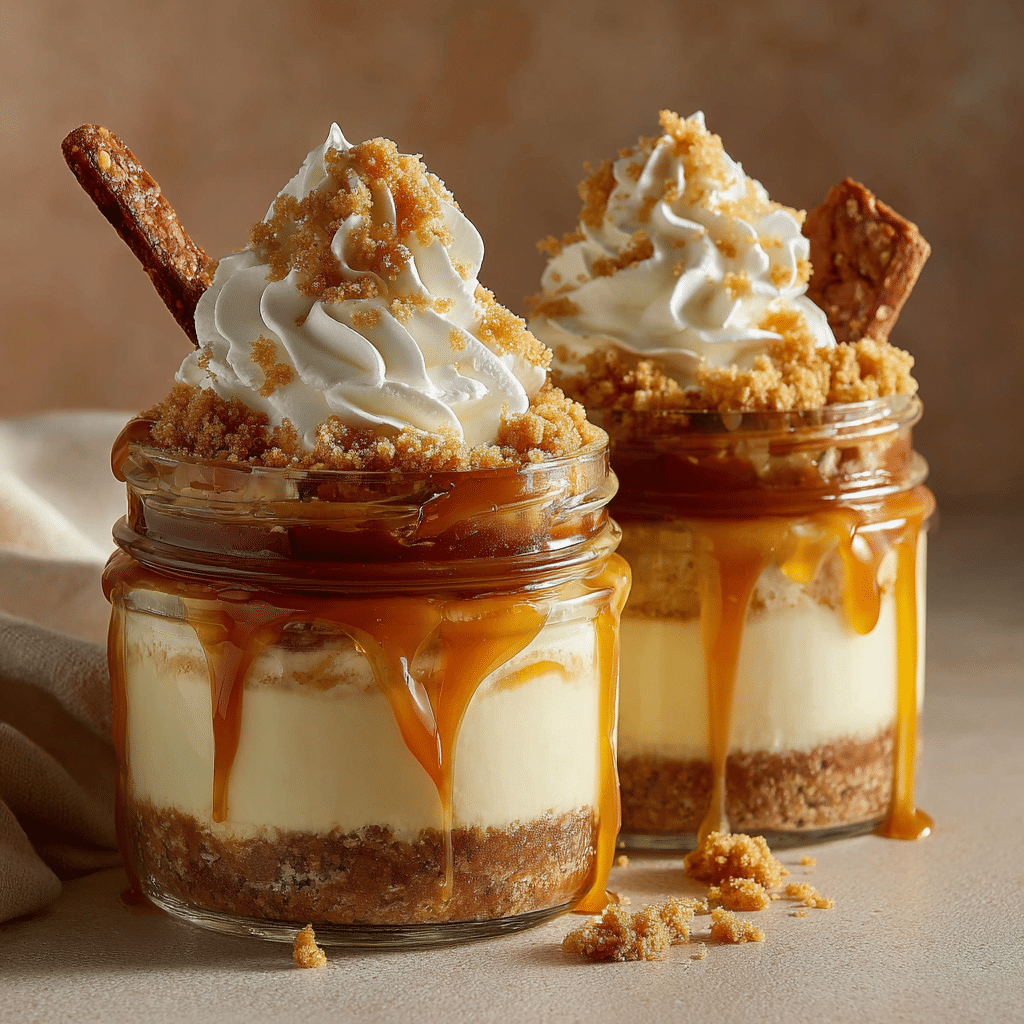 Vanilla Caramel Cheesecake Jars Recipe - Recipe Image