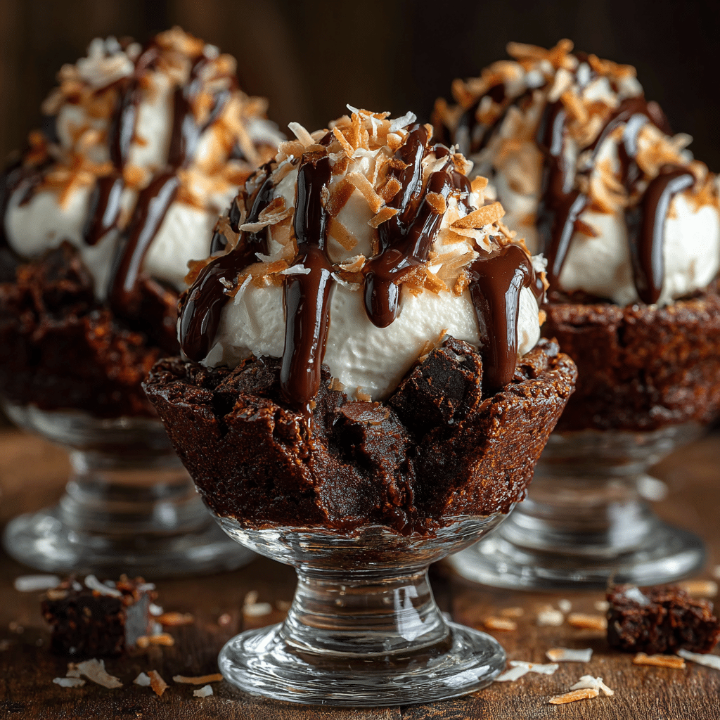 Chocolate Coconut Brownie Cups Recipe - Recipe Image