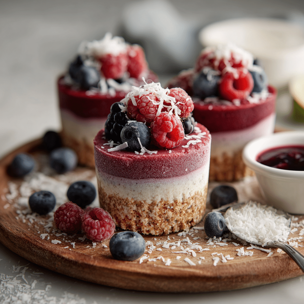 Coconut Berry Frozen Cups Recipe - Recipe Image