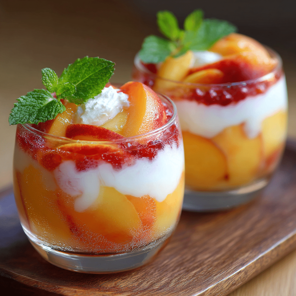 Apple Peach Fruit Cups Recipe - Recipe Image